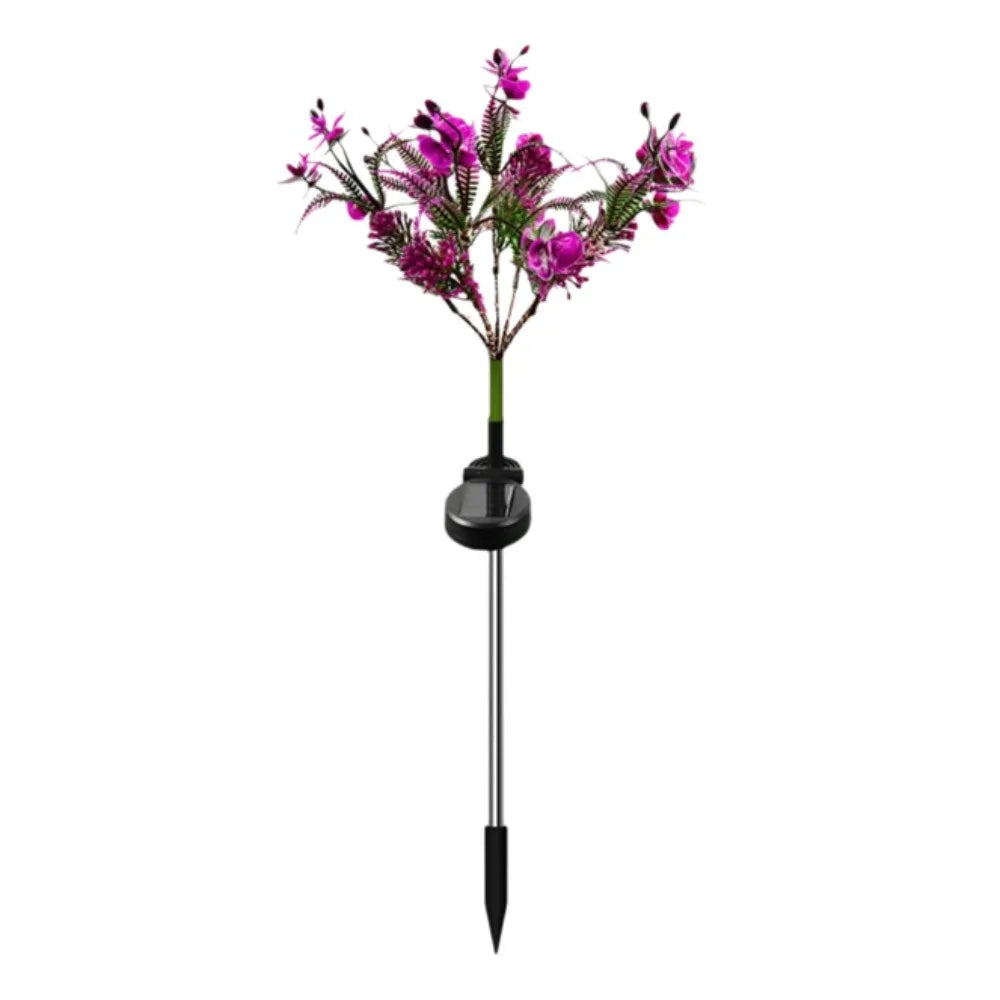 Solar Butterfly Orchid Garden Lamp – IP65 Waterproof Outdoor