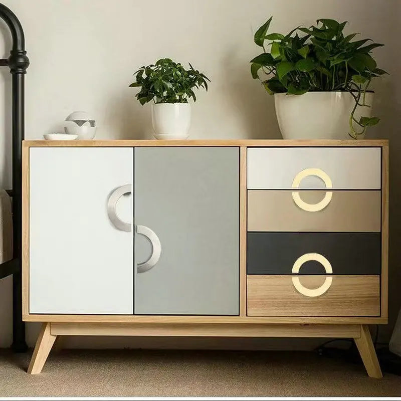 European Modern Minimalist Semi-Circular Knob Zinc Alloy Cabinet Drawer Shoe Door Pull Furniture Handle Oasis Select