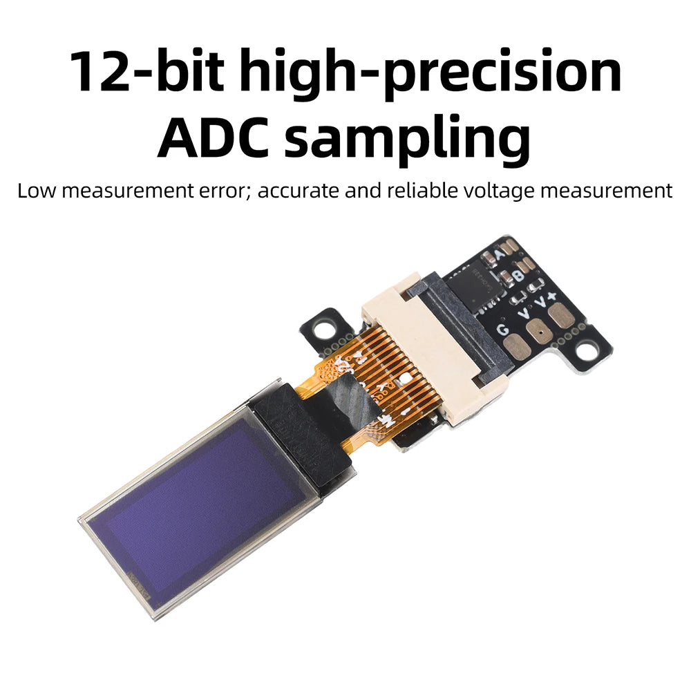 Ultra Thin Mini OLED Digital Voltmeter DC 0-30V 0.5 Inch OLED Display 12Bit ADC High Precision Voltage Meter 5Hz/10Hz Adjustable Oasis Select