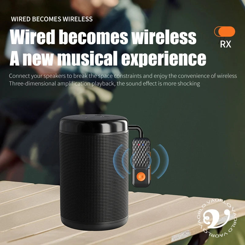 2-In-1 Wireless Audio Adapter Bluetooth 5.4 Receiver Transmitter 3.5mm AUX Lossless Sound MIC For Car Speaker TV PC Airplane Oasis Select