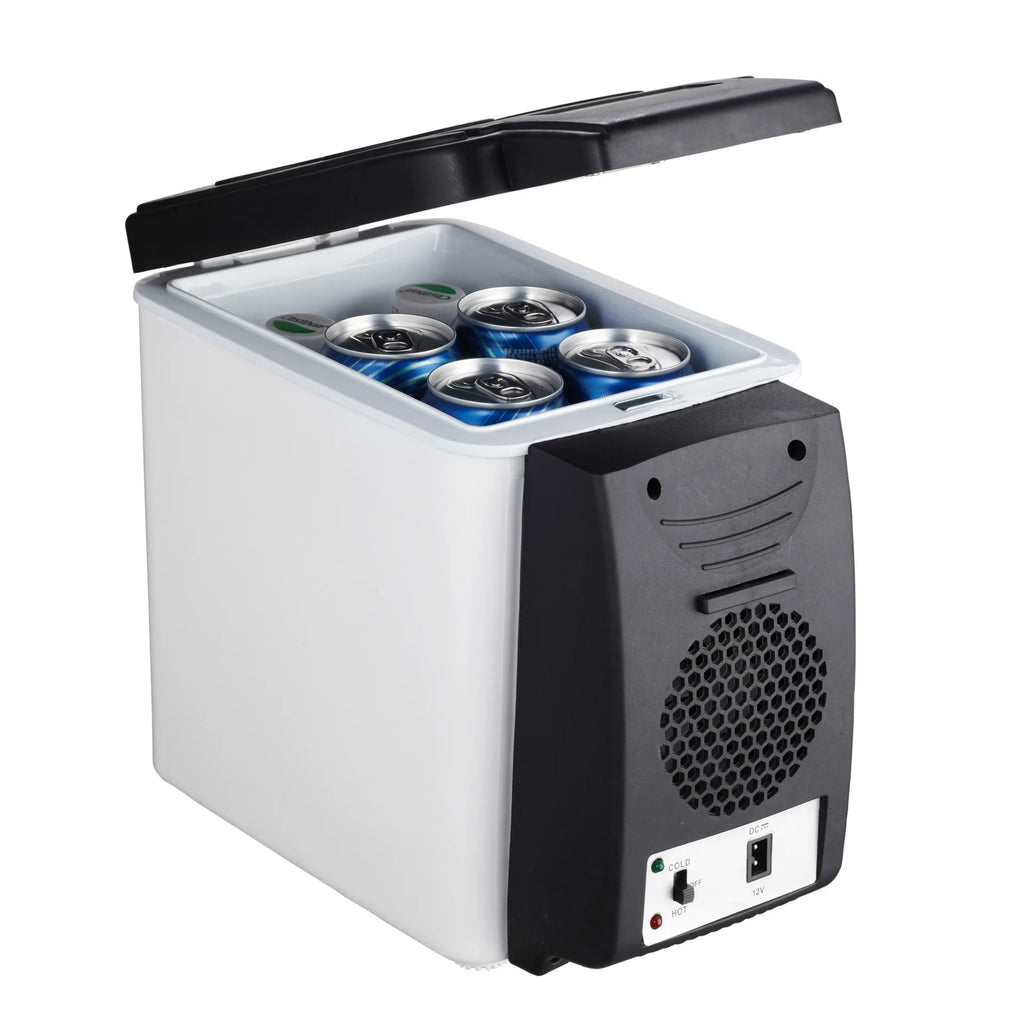 Electric Car Refrigerator 6L 12V Mini Fridge Freezer Vehicle Refrigeration and Heating Ice Box Car Electronic Devices Fridge Oasis Select 6L 12V WHITE