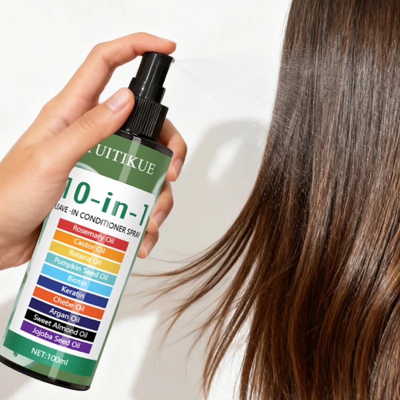 YUITIKUE 10-in-1 Leave-In Hair Treatment – Rosemary & Argan Oil
