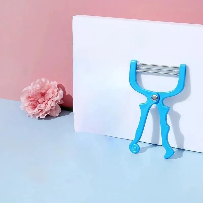 1 PCs Facial Hair Remover Manual Removal Epilator Beauty ShavingThreading Tool For Women Oasis Select Blue