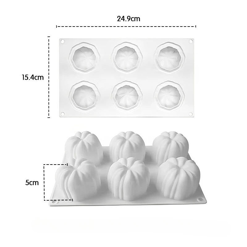 Halloween Pumpkin Silicone Mold Handmade Soap Tools Pastry Aromatherapy Candle Abrasive DIY Holiday Souvenirs Home Decor Gifts Oasis Select B
