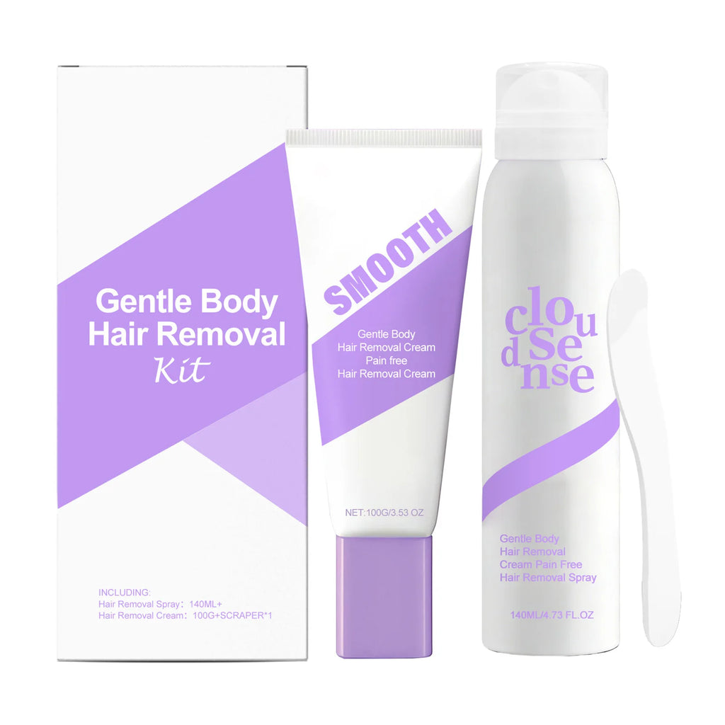 Gentle Body Hair Removal Cream Kit – Moisturizing & Soothing Hair Removal Cream Oasis Select 2pcs boxed