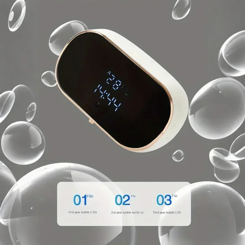 Intelligent Wall Mounted Sensing Soap Dispenser with Non-contact Infrared Bubbles Suitable for For Bathroom Smart Washing Hand Oasis Select
