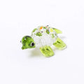 Cute Glass Turtle Miniature Figurine Japan Style Cartoon Sea Animal Ornaments Aquarium Fish Tank Kawaii Decor Accessories Oasis Select Pale Green