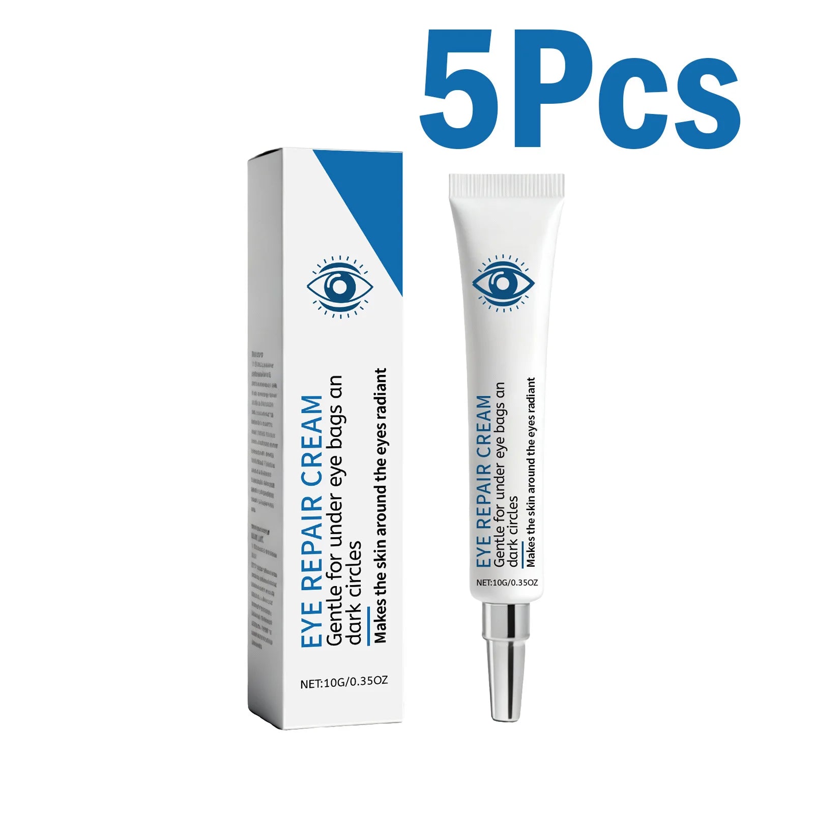 Caffeine Eye Cream for Dark Circles & Puffiness Anti-Aging Under Eye Treatment Cream Moisturizing Reduce Wrinkles Eye Care Oasis Select 5 x 10g Boxed