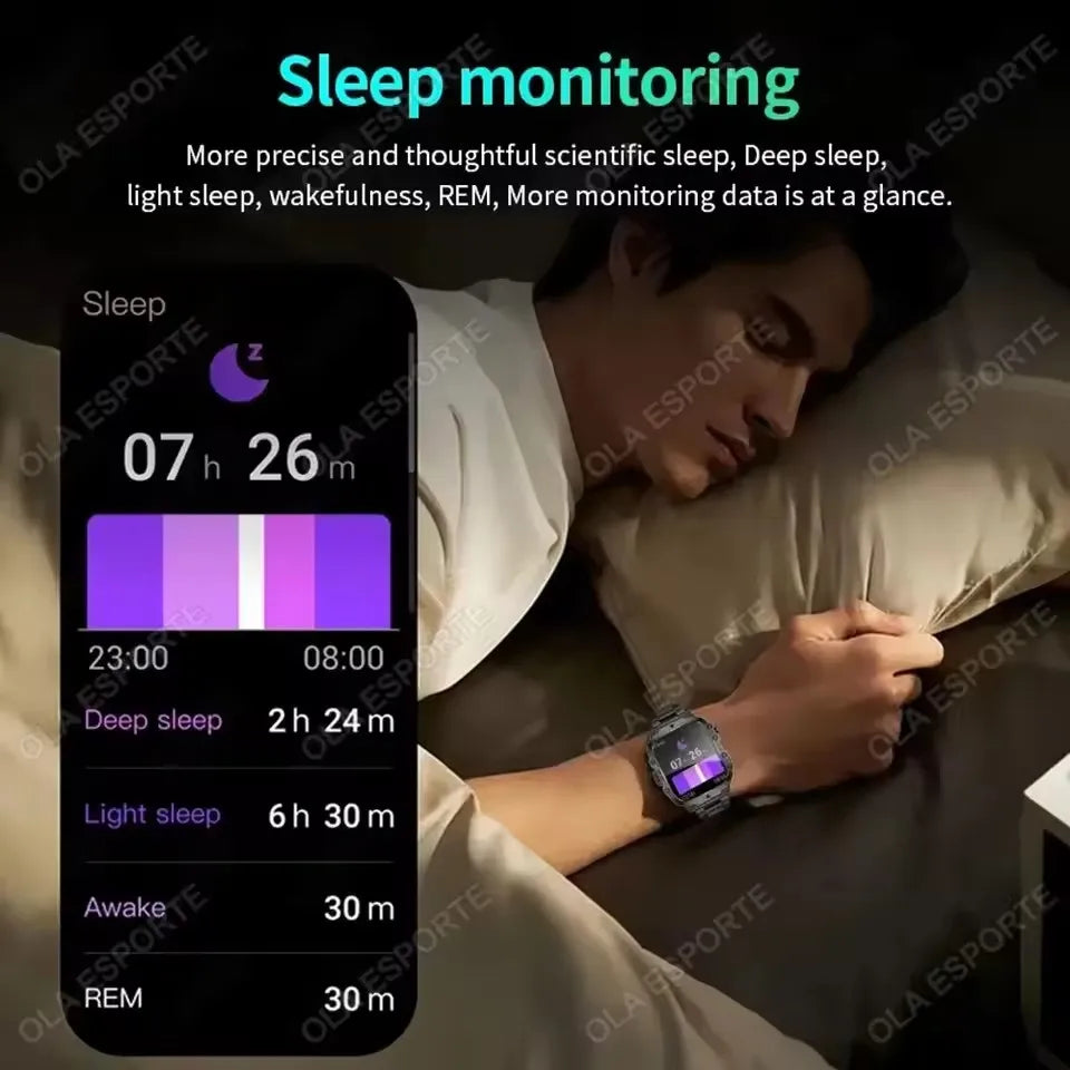 2026 New Rugged Military GPS Smart Watch Men Bluetooth Call Health Monitoring Sports 5ATM Waterproof Smartwatches Man Pk HW12 Oasis Select