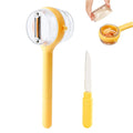 3 In 1 Peeler Easy To Clean Peeler With Container Stainless Steel Peeler Double-Sided For Household Cooking Food Preparation Oasis Select Yellow