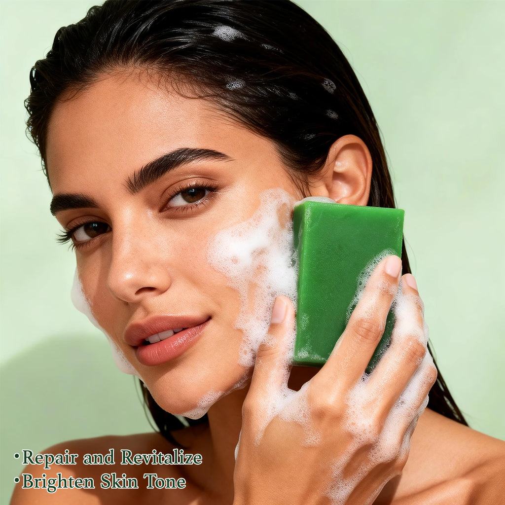 Natural Mugwort Soap – Herbal Hydrating Face & Body Bar Herbal Cleansing Soap Oasis Select Mugwort Soap 100g