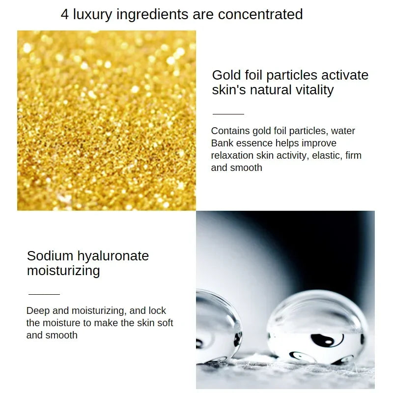 24K Gold Hyaluronic Acid Face Serum – Brighten & Firm