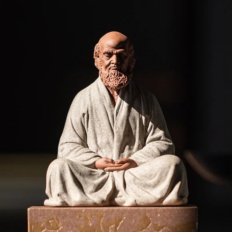 Chinese Zen Ceramics Buddha Buddha Zen Living Room Home Decoration Study Desktop Decoration Home Decoration Accessories Oasis Select