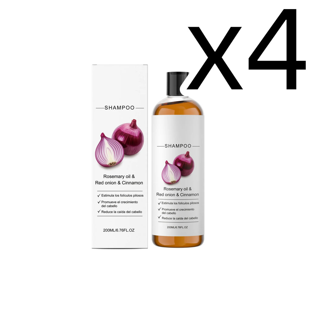 Onion & Cassia Shampoo – Strengthen, Repair & Add Shine 200ml Hair Growth Shampoo Oasis Select 200ml Boxed X 4PCS