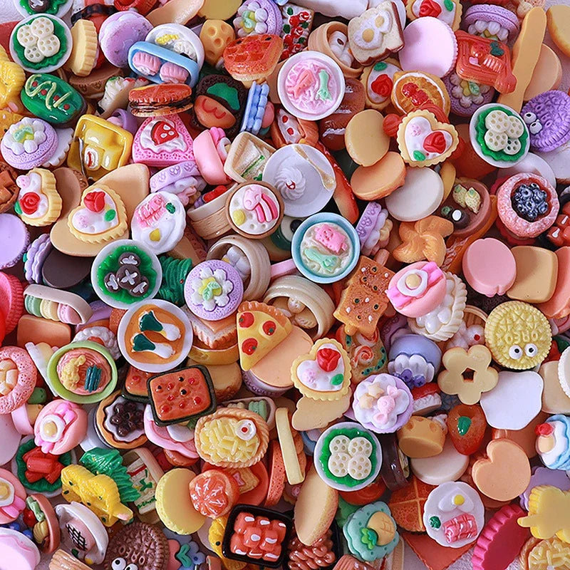 10Pcs Dollhouse Mini Food Toys Dollhouse Kitchen Decoration Dollhouse Accessories For Kids Pretend Play Toy Oasis Select