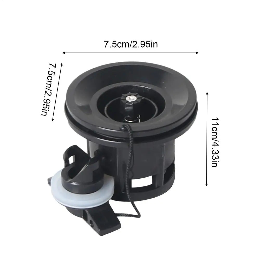 Inflatable Valves Air Mattress Plug 8-Hole Leak-proof Plug Canoe Kayak Accessories for Camping Tent Survival Ice Shore Lake Oasis Select Black