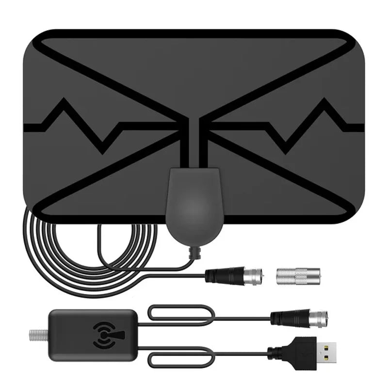 Cross-border indoor digital TV ground wave antenna extended sucker dvb-t2 antenna 4K Oasis Select black
