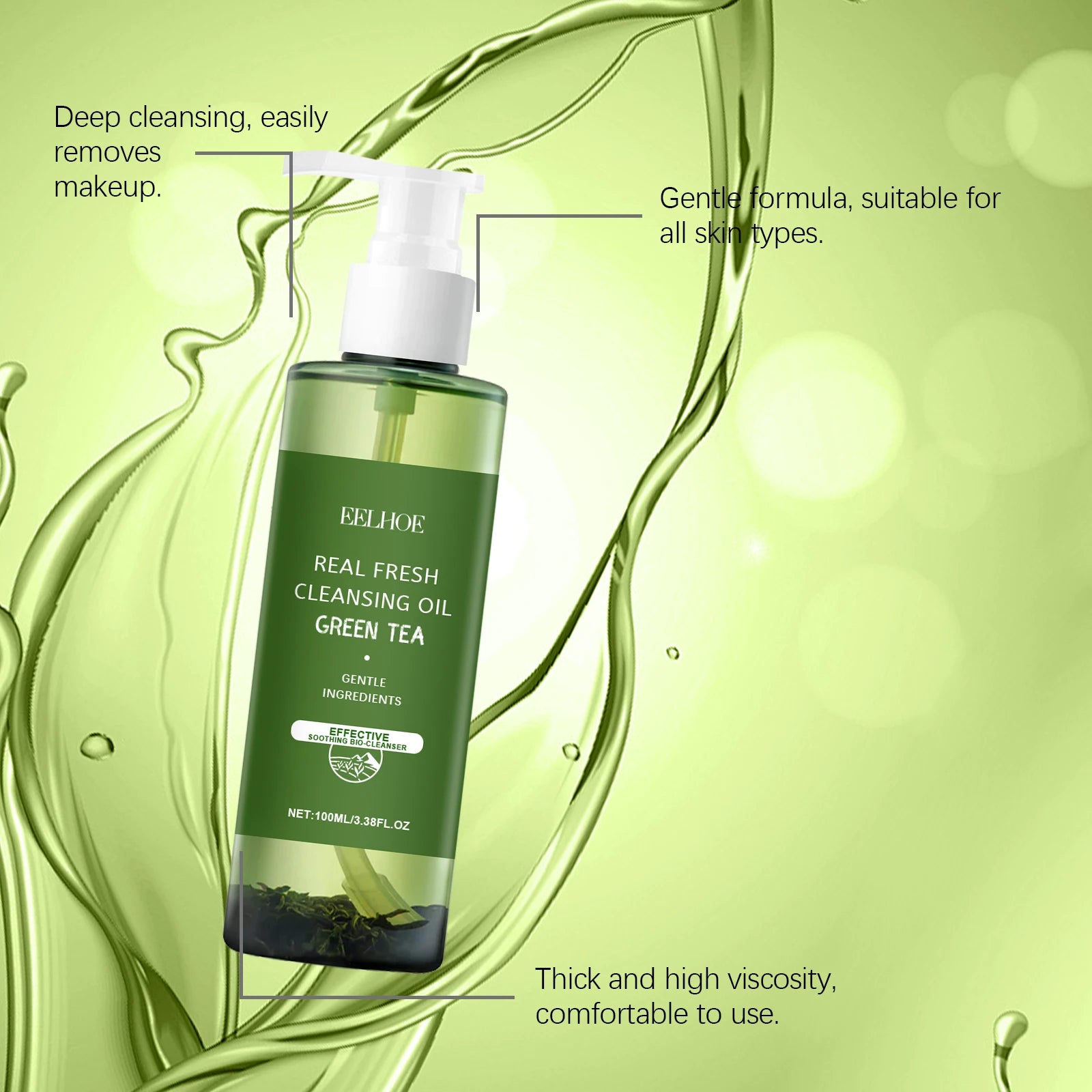 Eelhoe Green Tea Cleansing Oil – Gentle Makeup Remover 100ml