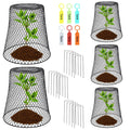 10-Pack Wire Plant Protection Cloches – Garden Pest Cages Garden Plant Cage Oasis Select B