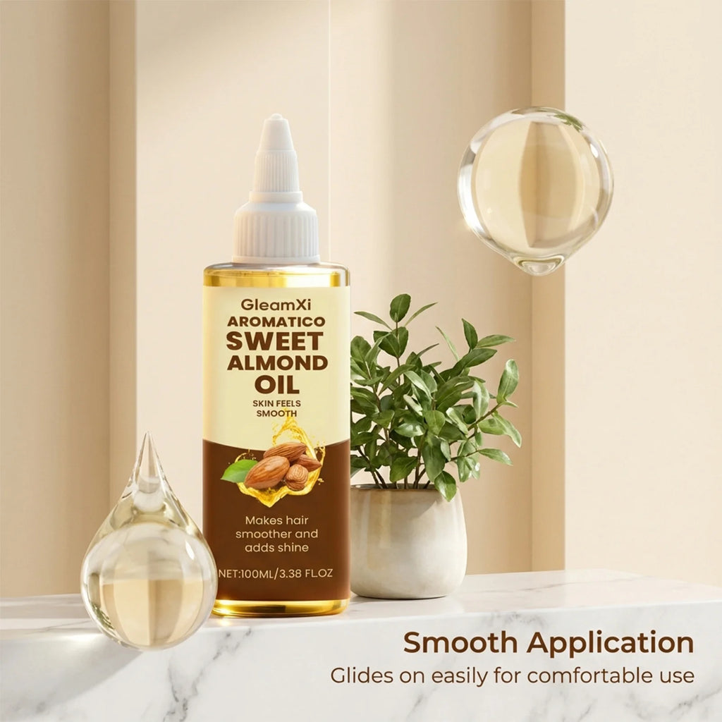 Almond Body Oil Repair Dryness Peeling Firming Brightening Smoothing Water-Locking Long-Lasting Fragrance Hair Body Care Serum Oasis Select