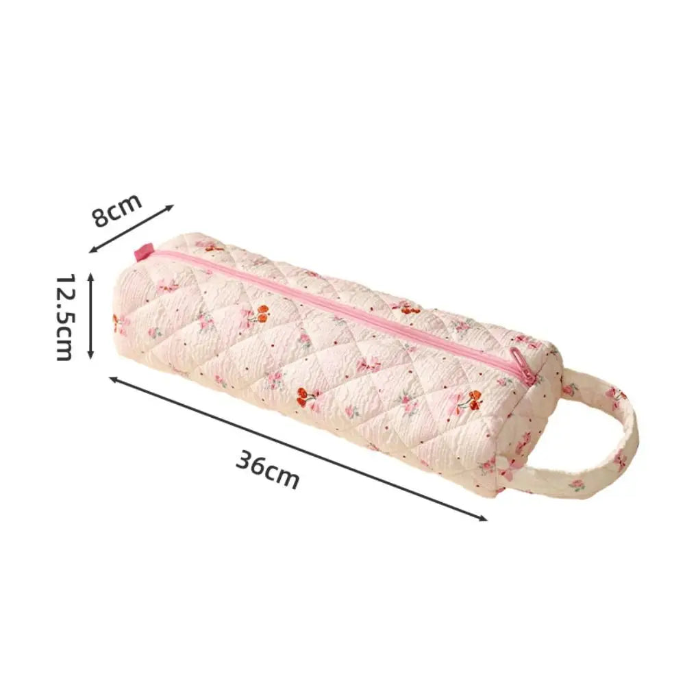 Quilting Cotton Hair Dryer Storage Bag Large Capacity Dustproof Curler Storage Bag Soft with Handle Carrying Case for Travel Oasis Select