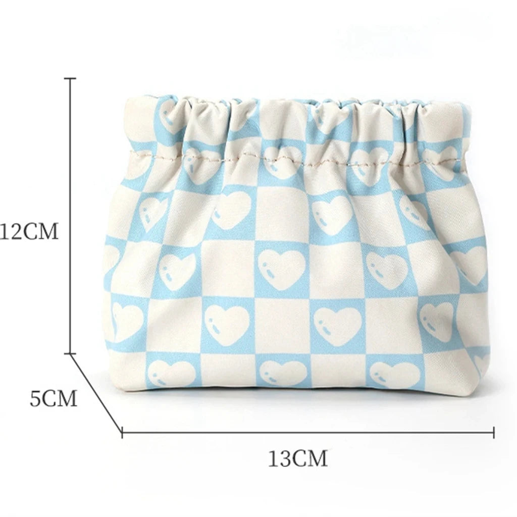 Fruit Print Mini Makeup Bag – Waterproof Portable Cosmetic Pouch