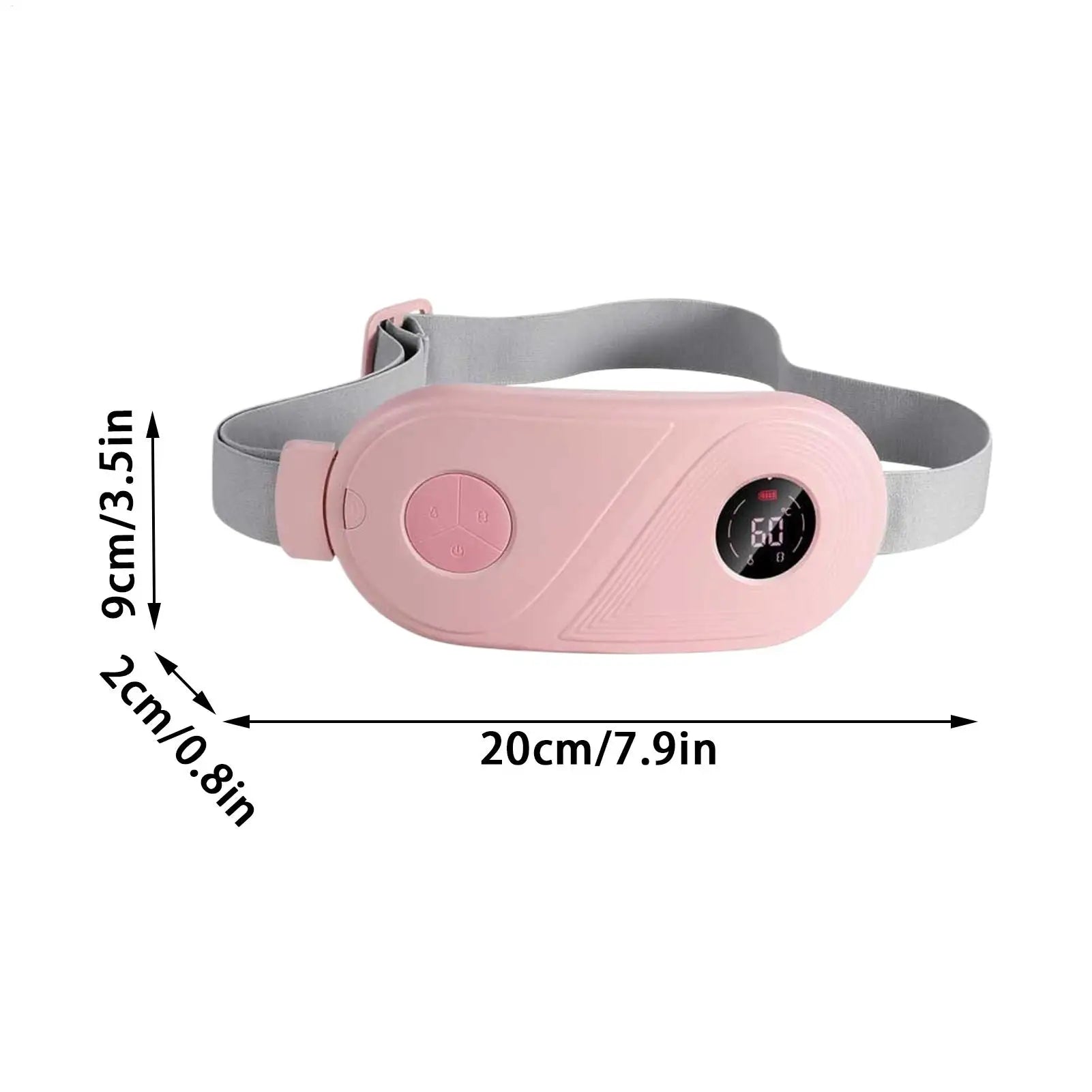 Heating Pad for Period Cramps Vibrating Heat Belt for Period Cramp Cordless Massager for Back Abdomen Waist Home Bed Office Oasis Select