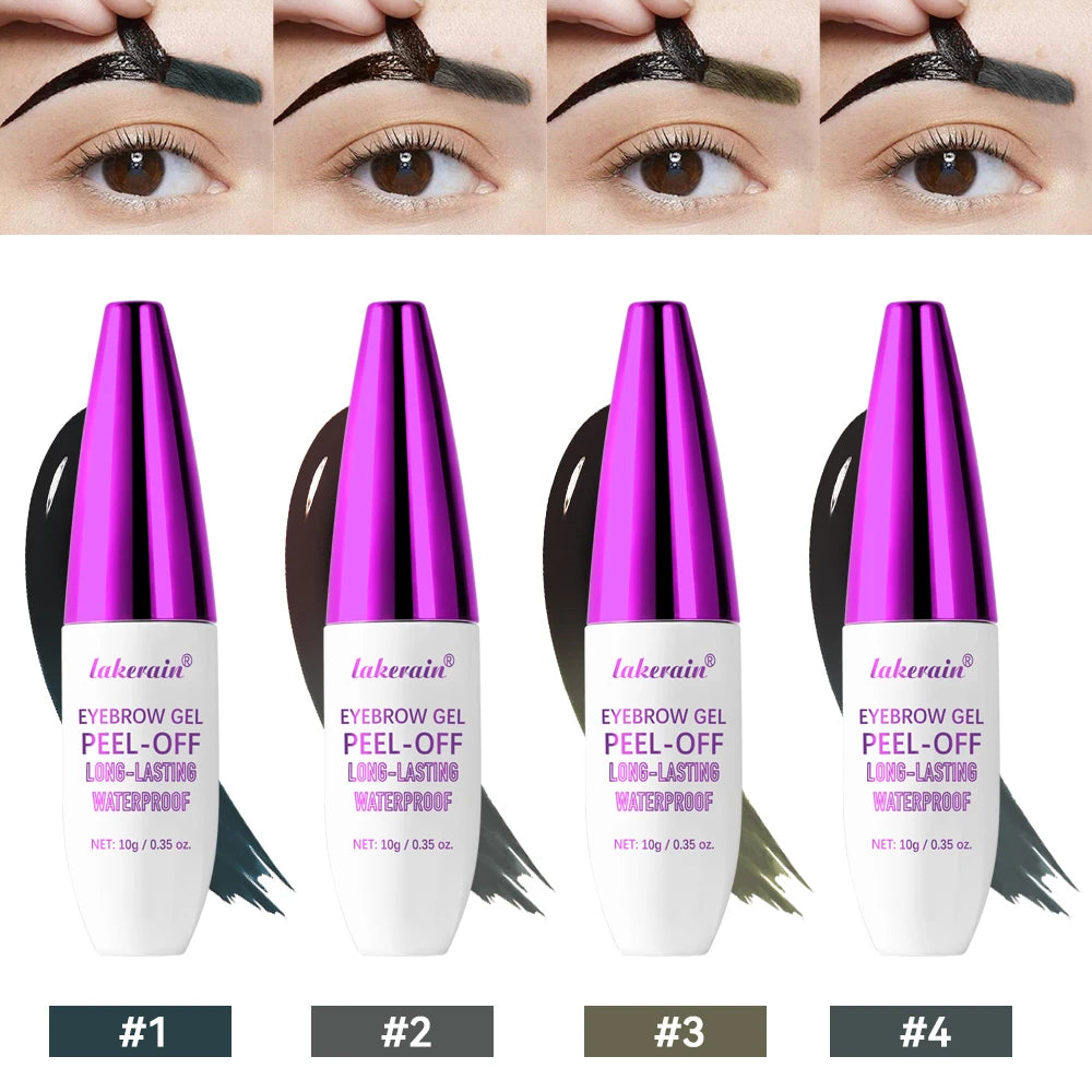 Peel-Off Eyebrow Tint Gel – Waterproof Semi-Permanent Brow Tint Eyebrow Tint Gel Oasis Select 4colors