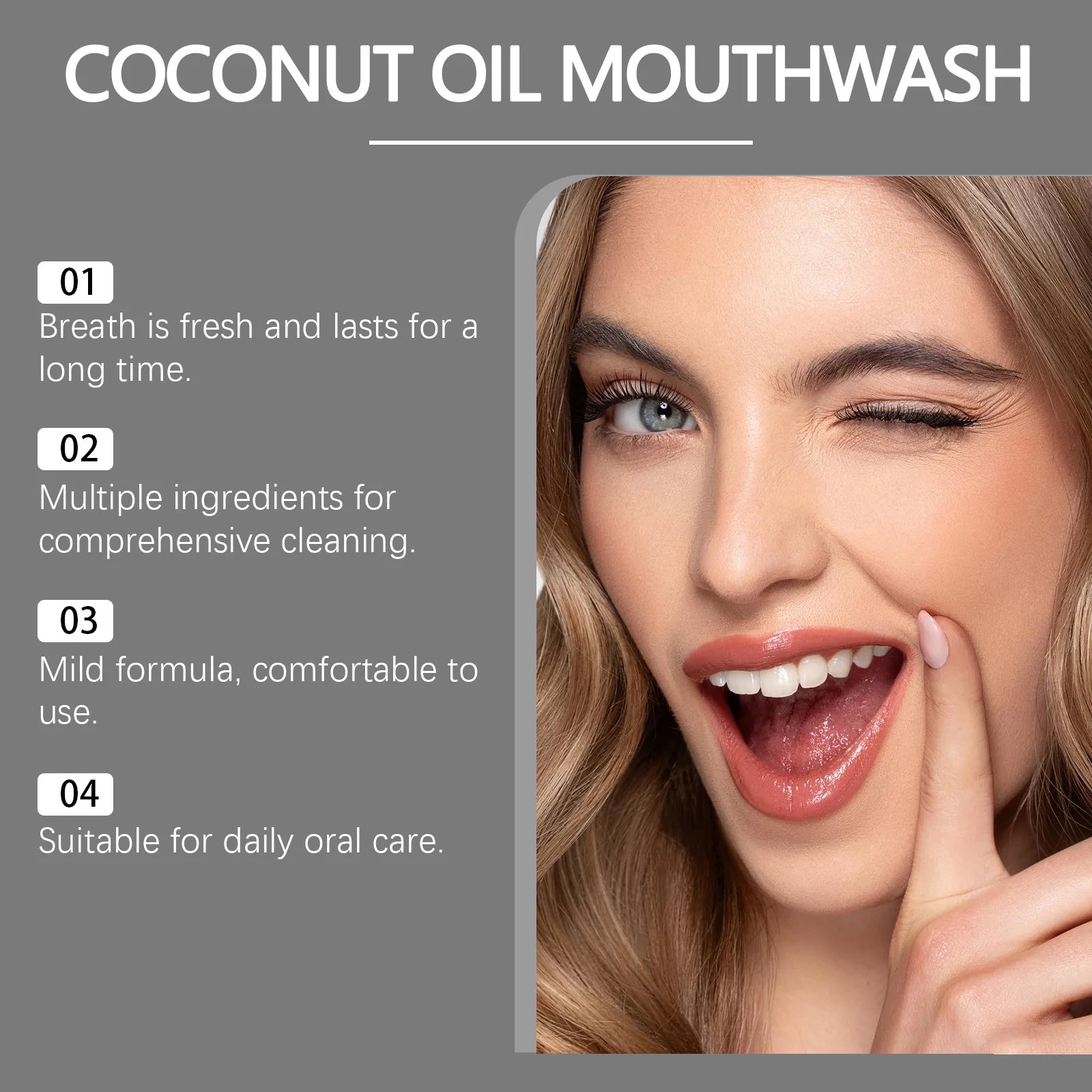 Oralhoe Coconut Oil Mouthwash – Whiten Teeth & Fresh Breath Whitening Mouthwash Oasis Select