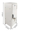 Iron Storage Box Dormitory Storage Cosmetics Paper Money Keys Bank Cards and Other Desktop Small Items Mini Locker Cabinet Oasis Select WHITE