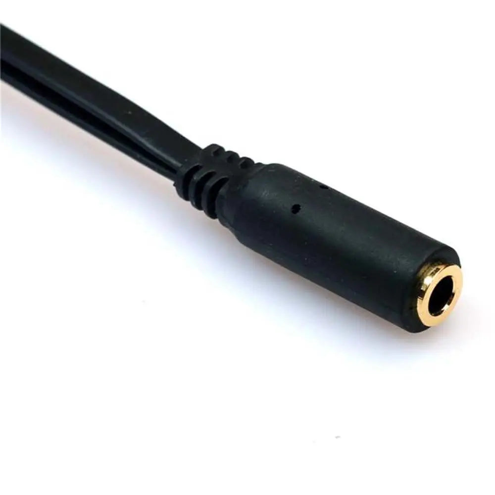 Connected Cord Micphone Earphone Y Splitter Audio Cable 3.5 mm Adapter Oasis Select