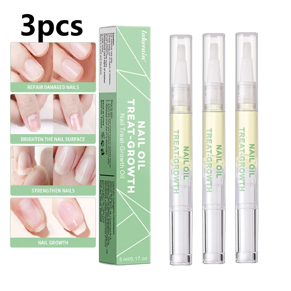 3 Counts Nail Growth Oil For Strength and Moisture Organic Nail Care Blend Nourishing Oil Nail Care Nail Art Brotherpen Cosmetic Oasis Select 3pcs