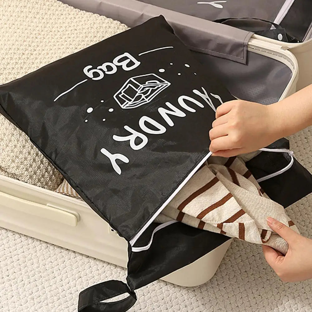 1pcs Waterproof Travel Laundry Bag Wet Dry Organizer Pouch with Zipper Hanging Strap Portable Storage Bag Oasis Select