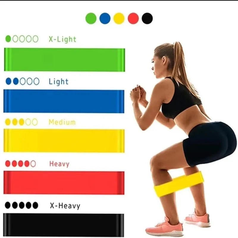 1/3/4Pcs Resistance Bands Yoga Band Fitness Exercise Training Hip Tension Band Leg Squat Dance Elastic Loop Stretch Band Oasis Select