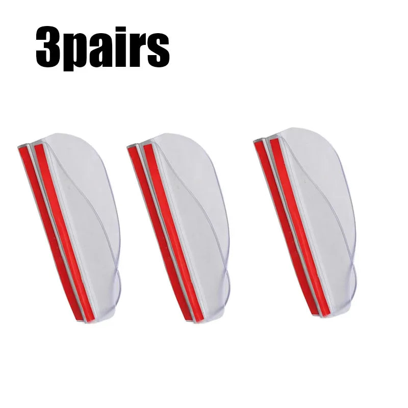 1/2/3/4pairs Car Rearview Mirror Rain Eyebrow Carbon Fiber Universal Car Rain Shield Reversing Mirror Rain Cover Car Accessorie Oasis Select 3pairs Transparent