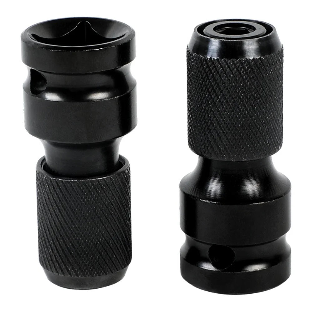 Impact Wrench Adapter 1/2 to 1/4 Hex to Square Socket Adapter Impact Grade Bit Holder for Cordless Drill Power Tools Oasis Select 2pcs