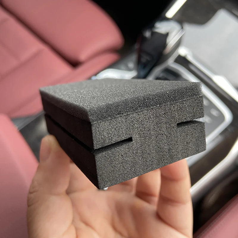 Novel Black Finish Damage-Resistant Car Ceramic Coating Tool, Nano-Coat Sponge Pad for Auto Glass Paint Application Oasis Select