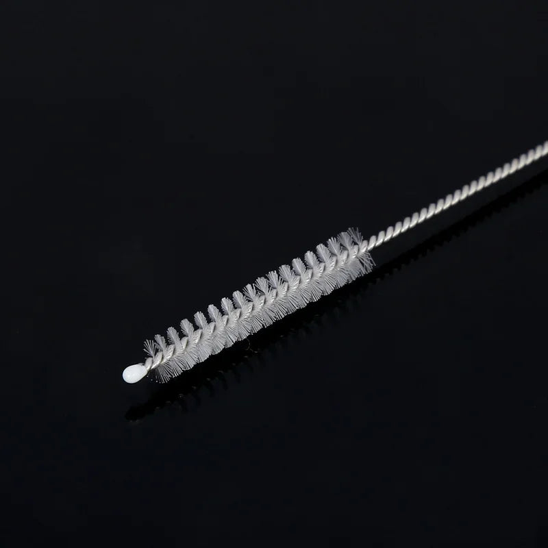 5/10PCs stainless soft hair suction glass tube cleaner brushes tools fish tank straw bottle cleaning brush long straw brush Oasis Select