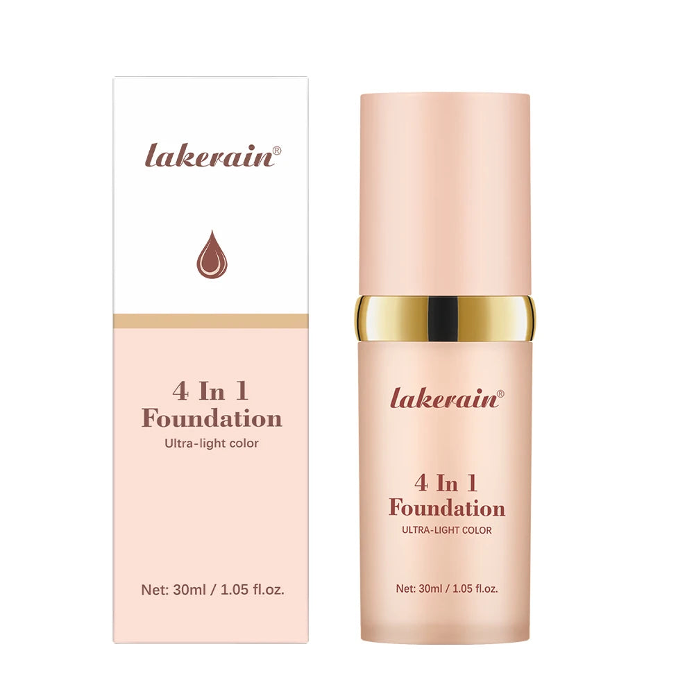 Color Changing Foundation 4 In 1 Moisturizer Longwearing Waterproof Concealer Even Skin Toning Sunscreen Spf 30 Whitening Makeup Oasis Select 1pc foundation