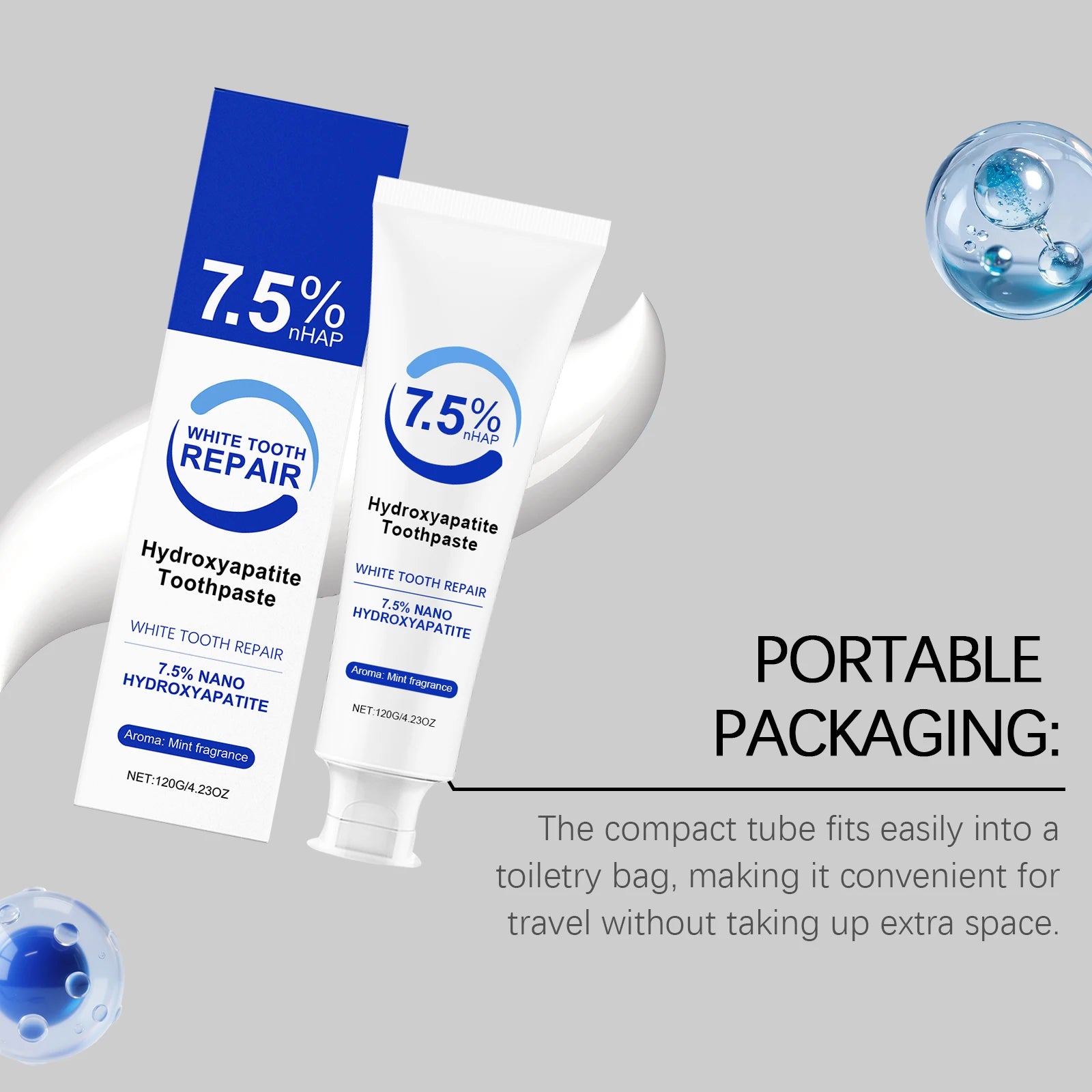 Peppermint Hydroxyapatite Toothpaste – Enamel & Gum Care Hydroxyapatite Toothpaste Oasis Select