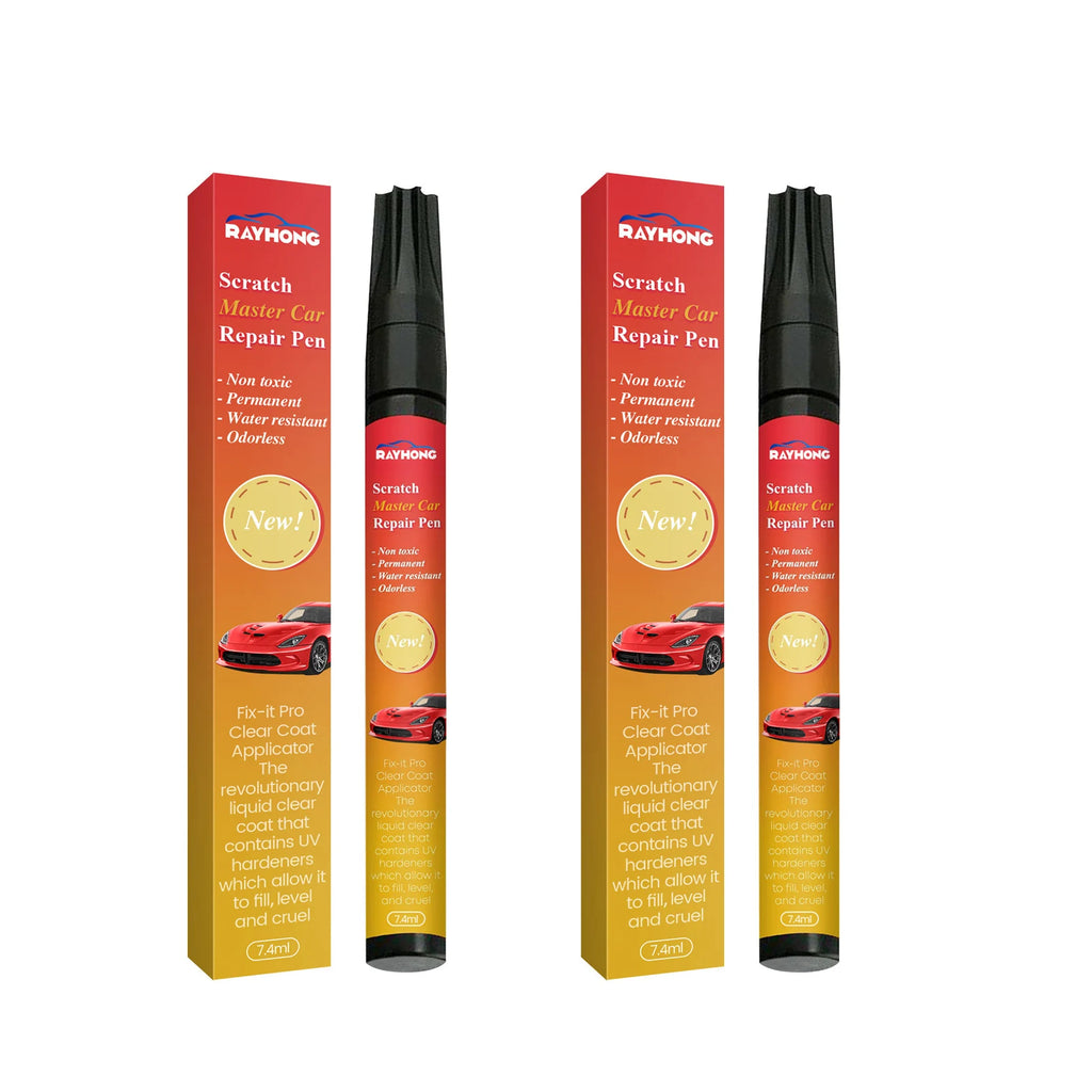 All Cars Magic Pen Car Scratches Removal Weatherproof Touch up Repair Covering Auto Paint Portable Fix Automotive Care Supplies Oasis Select 2pcs boxed