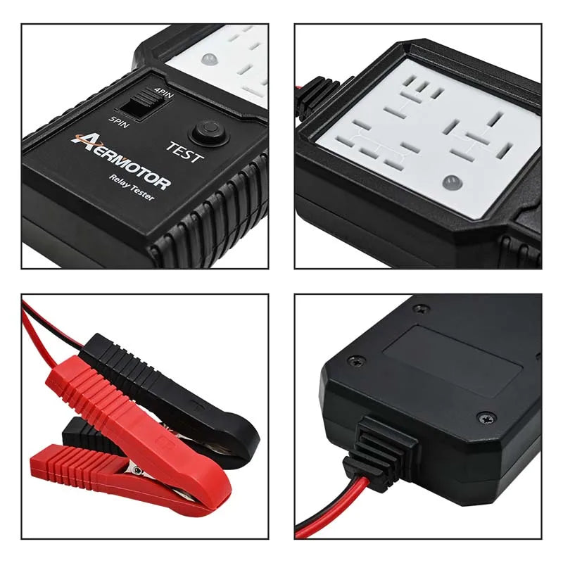 Aermotor 12V-24V Car Relay Tester & Auto Diagnostic Tool Automotive Relay Tester Oasis Select