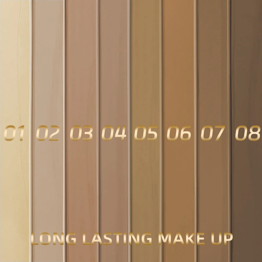 KAFURUX 8-Shade Full Coverage Matte Liquid Foundation 30g