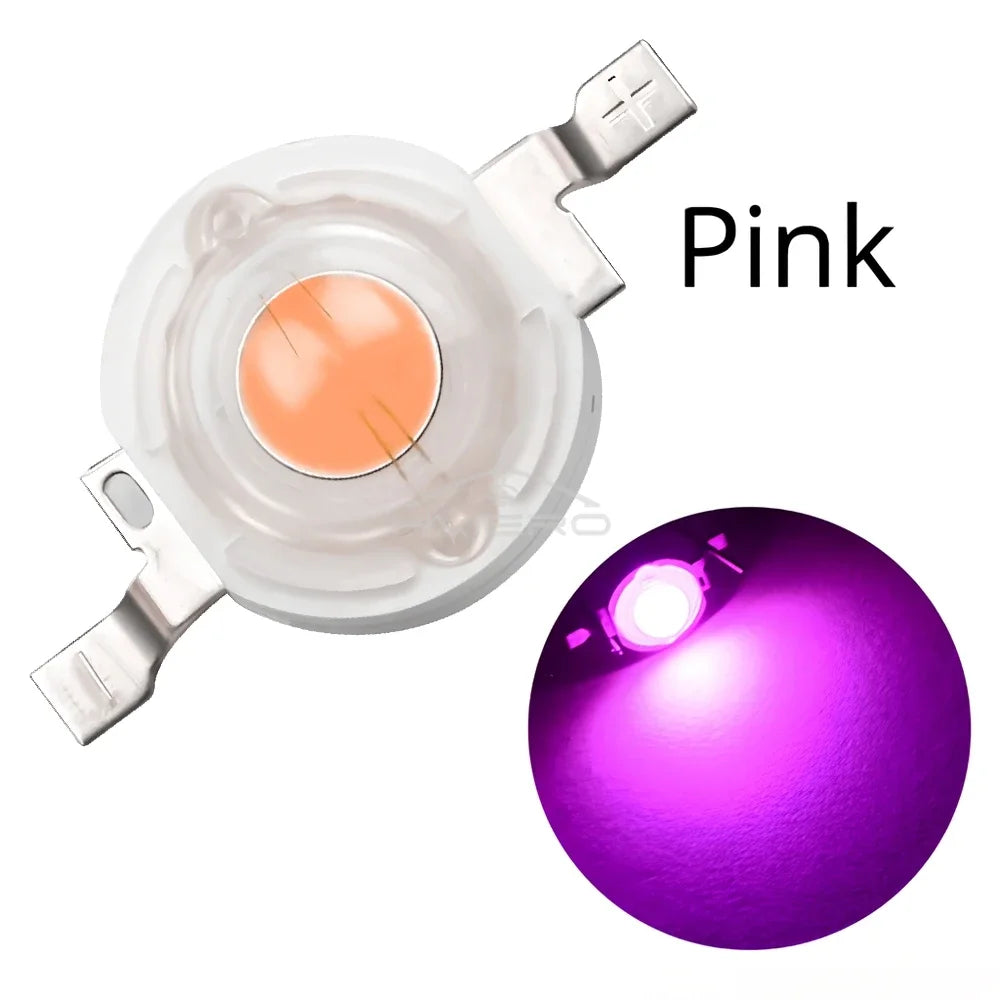 1W High Power LED Chip Diodes – Multi-Color DIY Bulb Pack