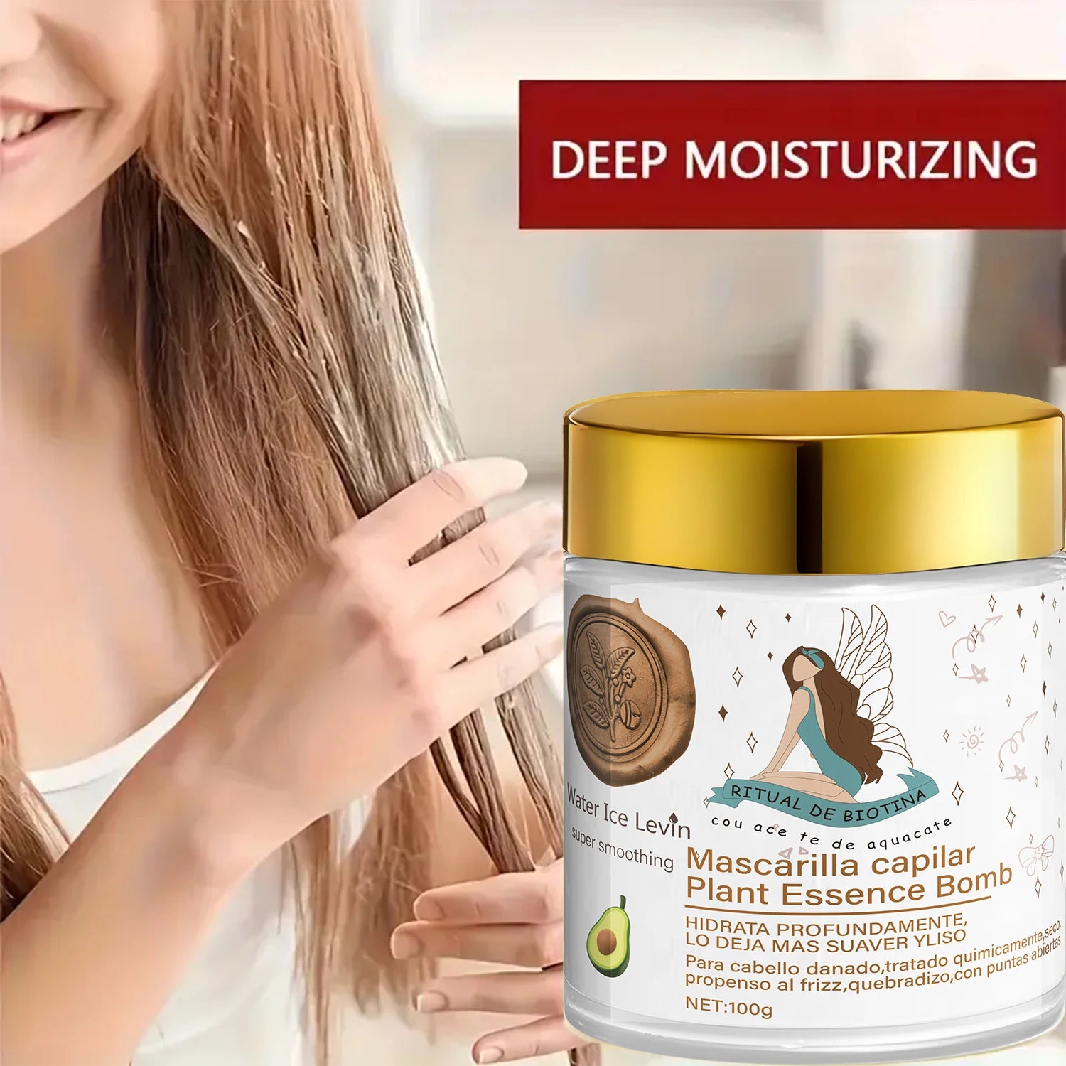 Plant-Based Essence Hair Mask, Moisturizing and Repairing Care, Leaves Hair Silky Smooth, Enhances Vitality and Shine Oasis Select Damage Repaired