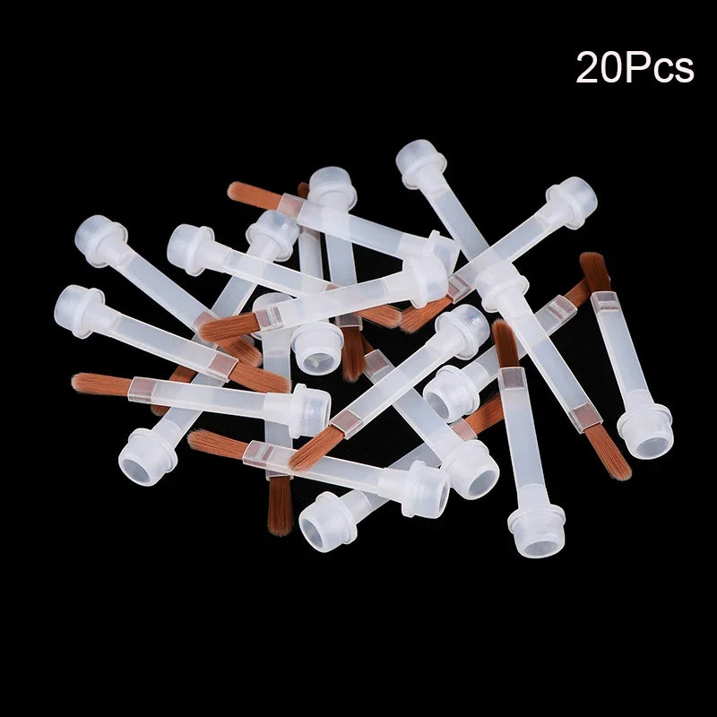 5/10/20Pcs Disposable Nail Polish Brush For 15ml Nail Polish Bottle Replacement Brush Brown Hair Nail Art Brush Applicators Oasis Select