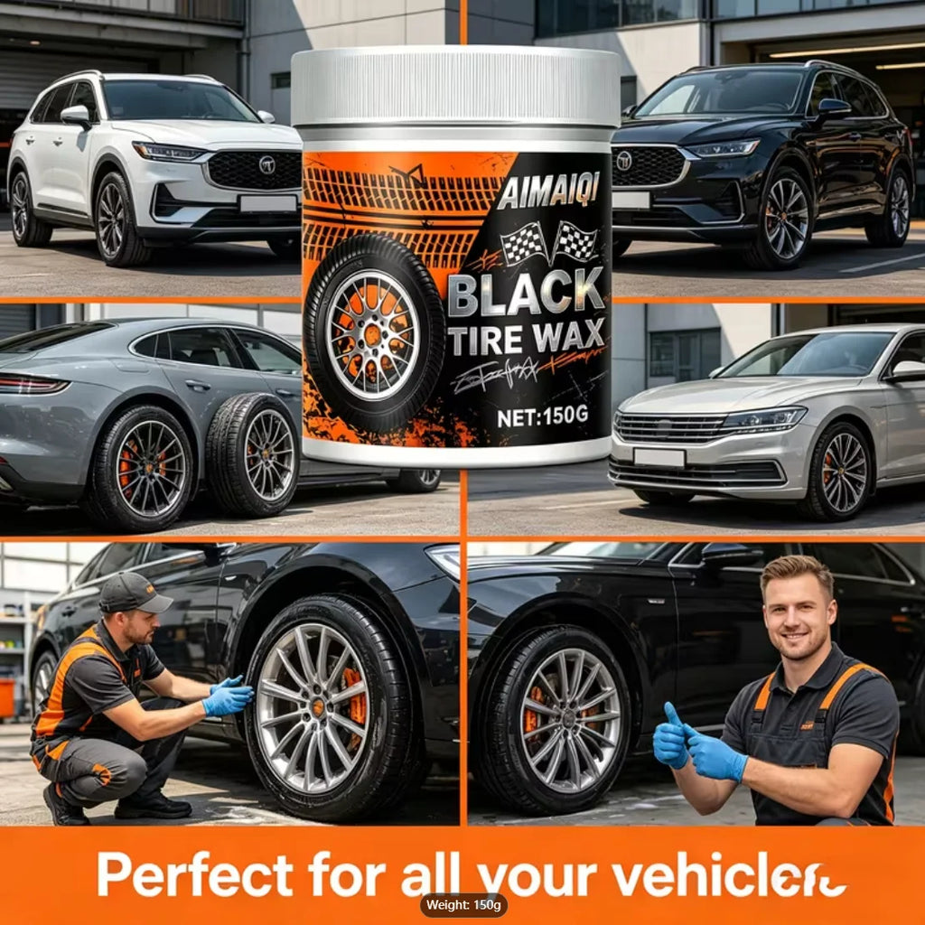 Tire Protection Wax – UV Shield, Anti-Crack Black Coating Tire Care Wax Oasis Select