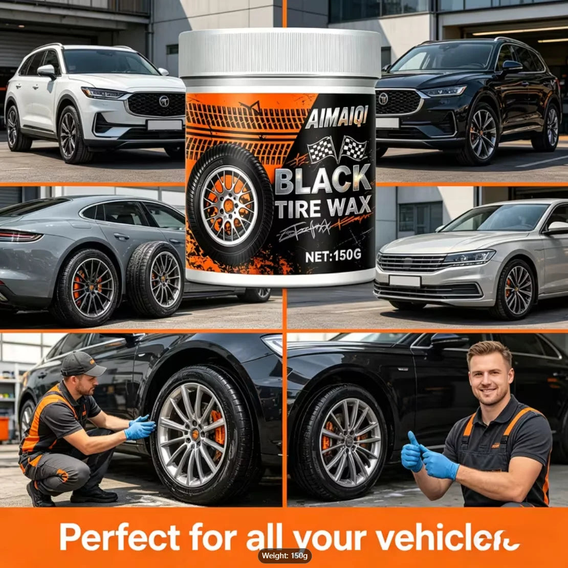 Tire Protection Wax – UV Shield, Anti-Crack Black Coating Tire Care Wax Oasis Select