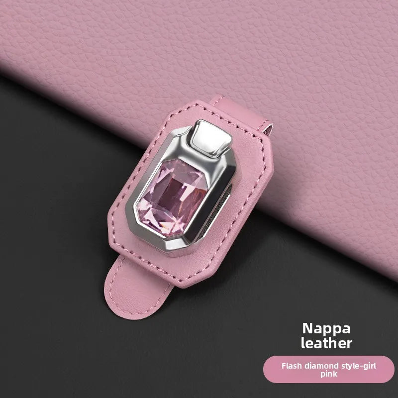NAPPA Leather Car Sun Visor Glasses Clip – Universal Fit