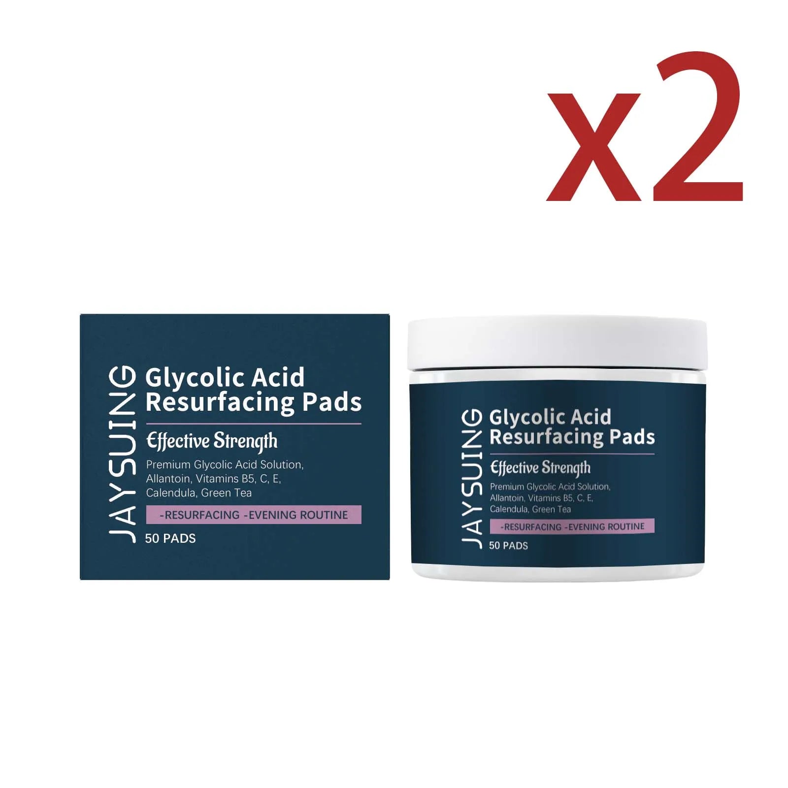 Glycolic Acid Exfoliating Cotton Pad Relieve Skin Discomfort Shrink Pores Remove Blackheads Improve Drying Moisturiz Cotton Pads Oasis Select 2x50PADS